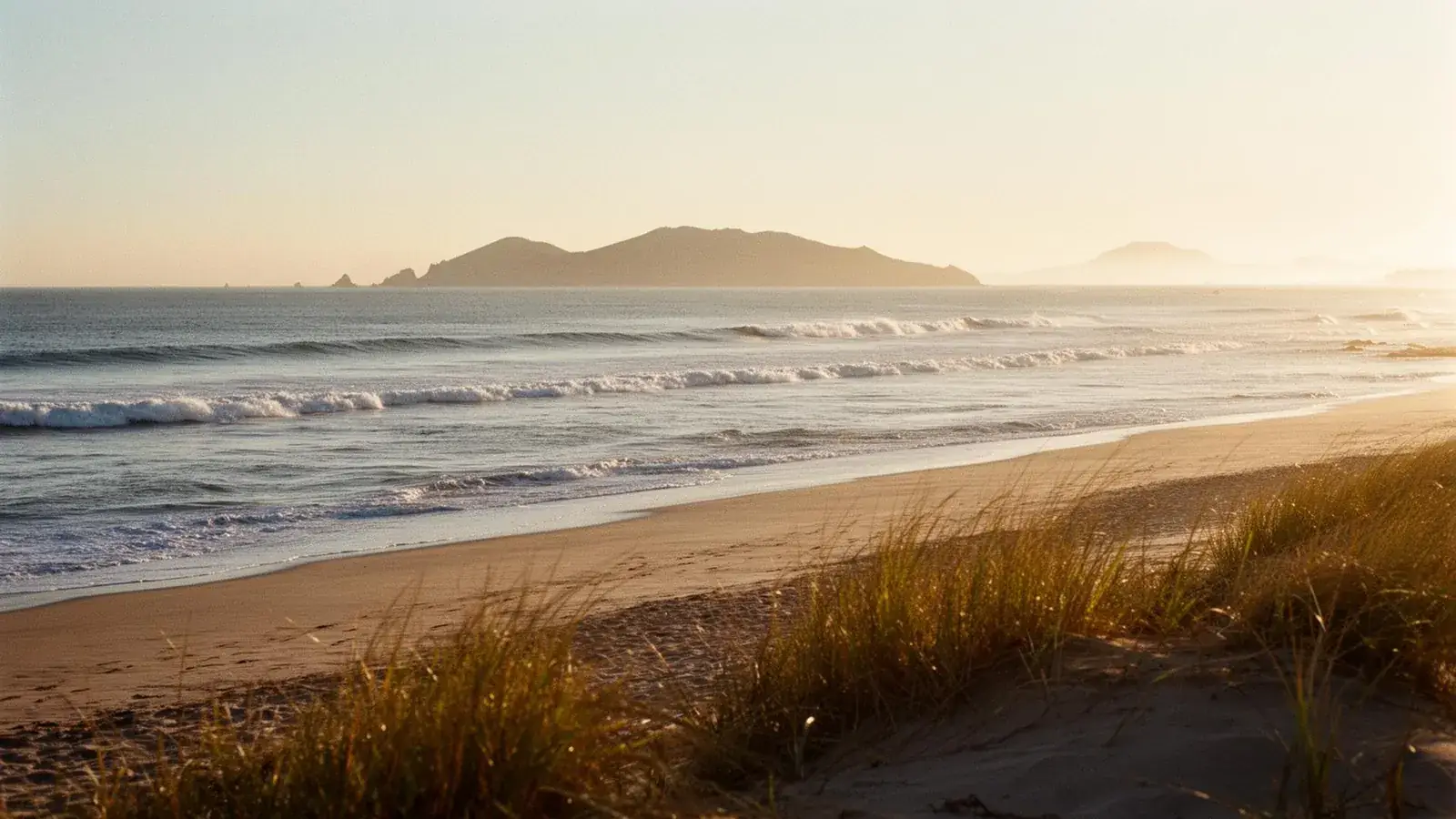 Oxnard, California coastline at golden hour
